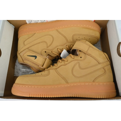 KJ Nike Air Force 1 Mid '07 PRM QS 'Flax' 02