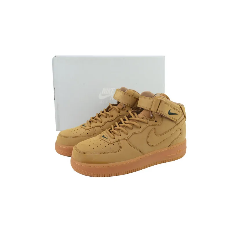 KJ Nike Air Force 1 Mid '07 PRM QS 'Flax'