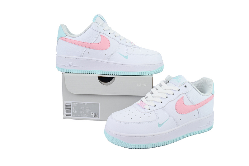 Nike Air Force 1 '07 'White Pink Foam Glacier Blue'