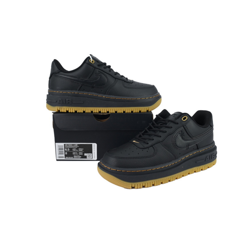 Nike Air Force 1 Luxe 'Black Gum'