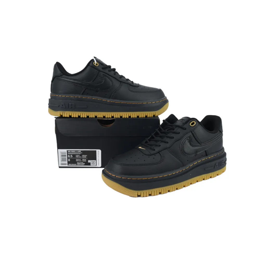 Nike Air Force 1 Luxe 'Black Gum'