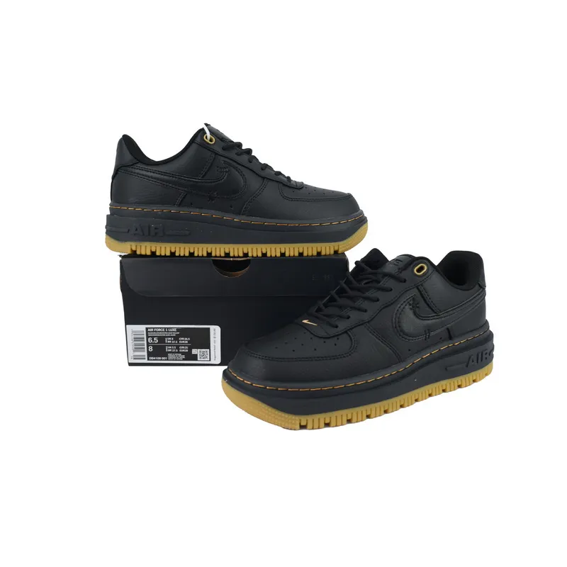Nike Air Force 1 Luxe 'Black Gum'