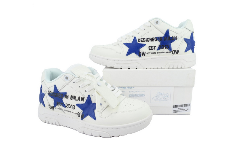 OFF-WHITE Out Of White White and Blue Five Stars