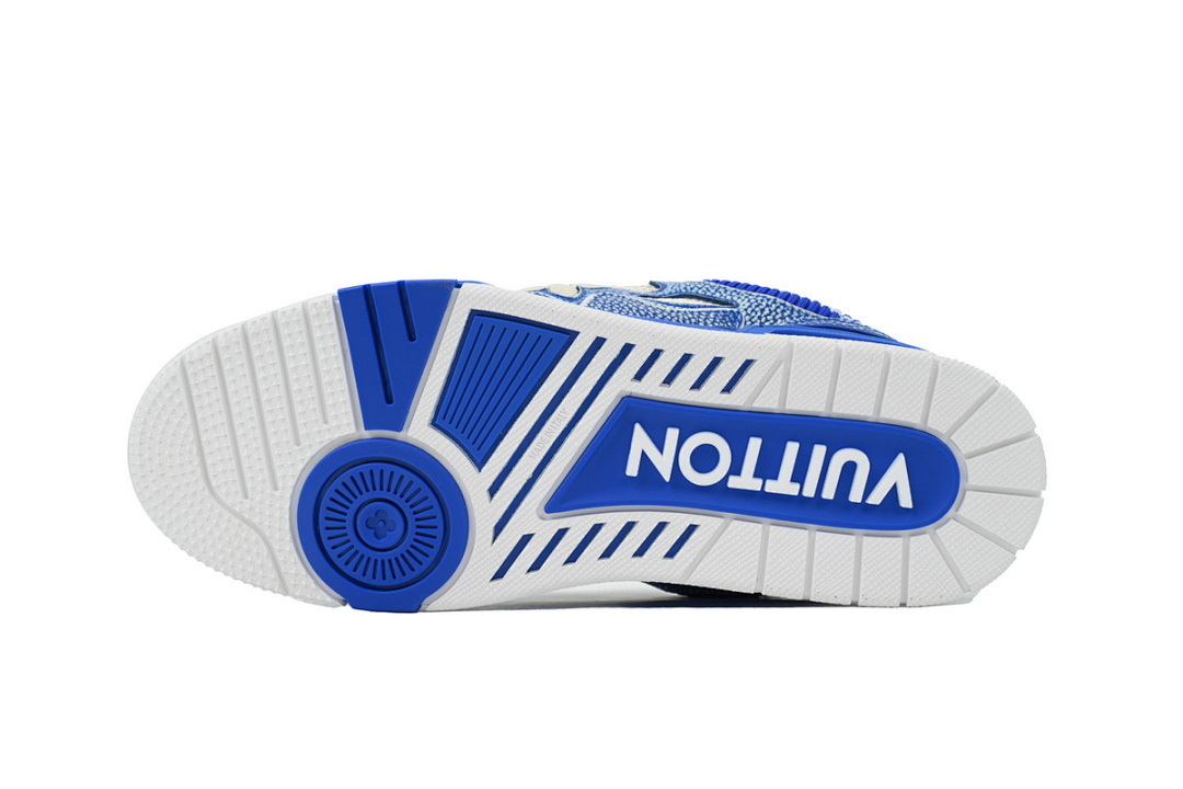 LOUIS VUITTON New Blue Woolen Fabric