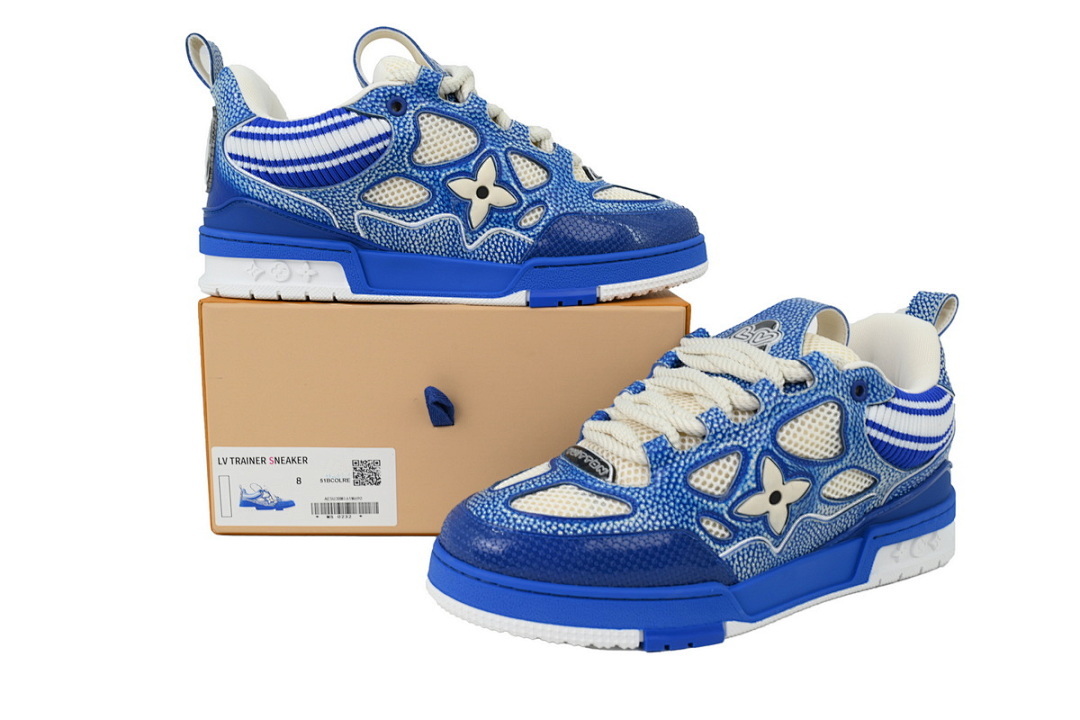 LOUIS VUITTON New Blue Woolen Fabric