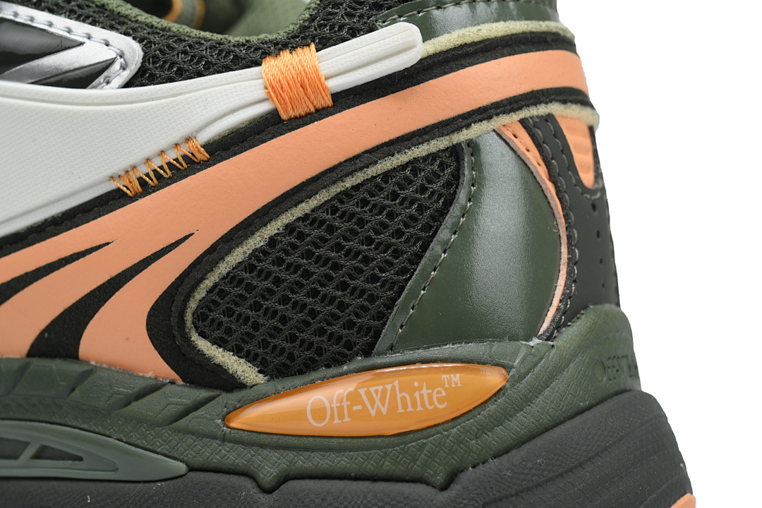 OFFWHITE跑鞋系列 OMIA295F24 FAB00 10009 FF-WHITE Military Green