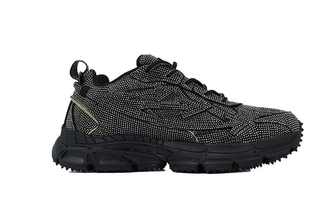 OMIA189S21 LEA004 1001 FF-WHITE Out Of Black Glitter