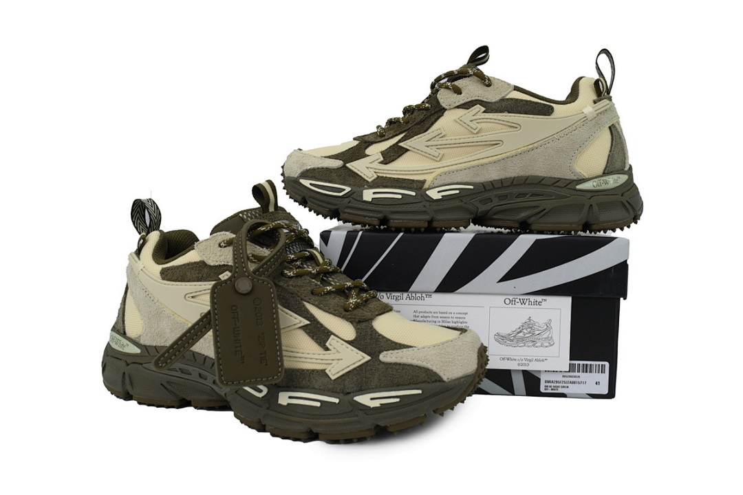 OMIA295F25 LEA001 5717 FF-WHITE Out Of Grayish Green