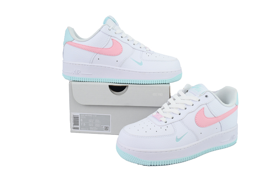 Nike Air Force 1 '07 'White Pink Foam Glacier Blue'