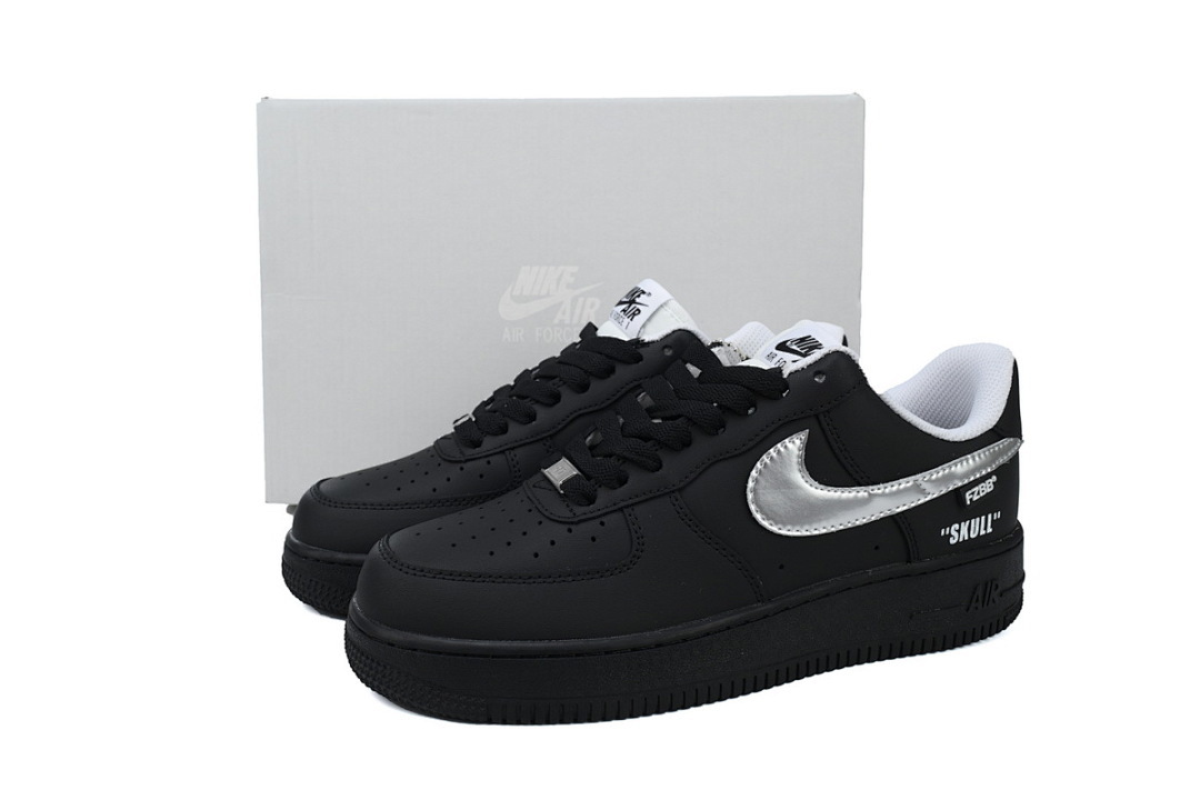 Nike Air Force 1 Low Black Silver