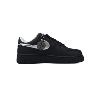 Nike Air Force 1 Low Black Silver 02
