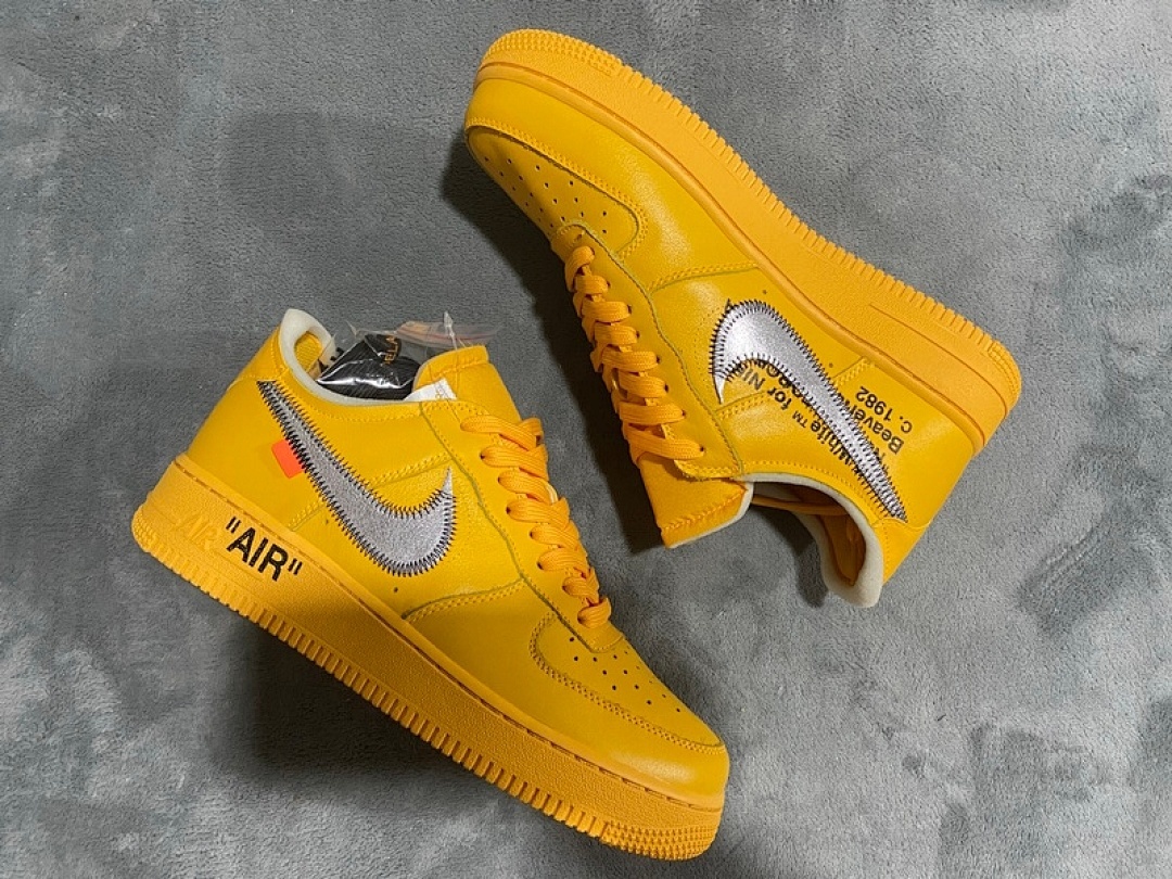 Off-White x Nike Air Force 1 Low University Gold