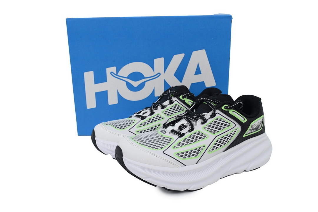 1155370-BWHT Clifton One9 'White Black Green