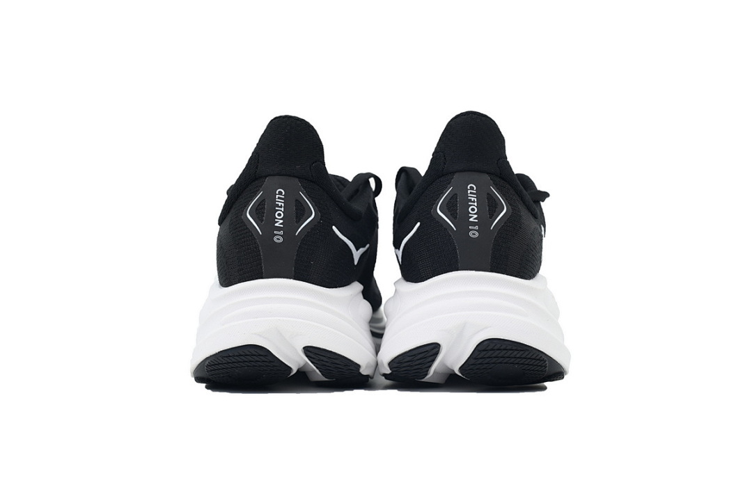 1162050-BWHT Wmns Clifton 10 Wide 'Black White'