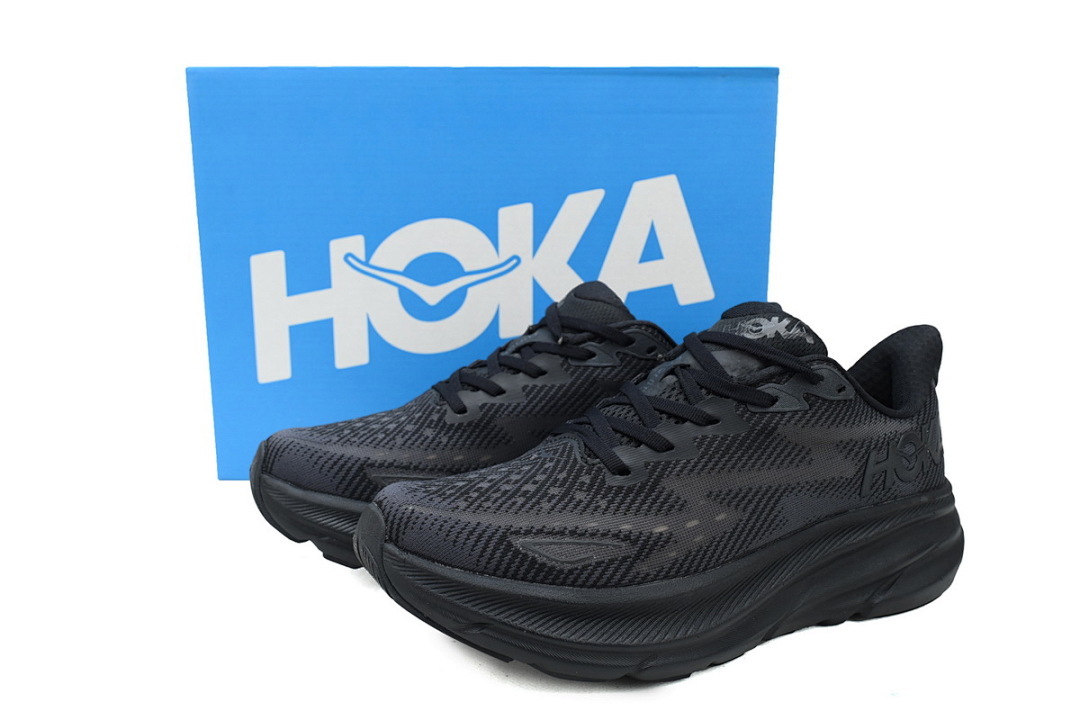 1127895-BBLC HOKA Clifton 9 'Triple Black'