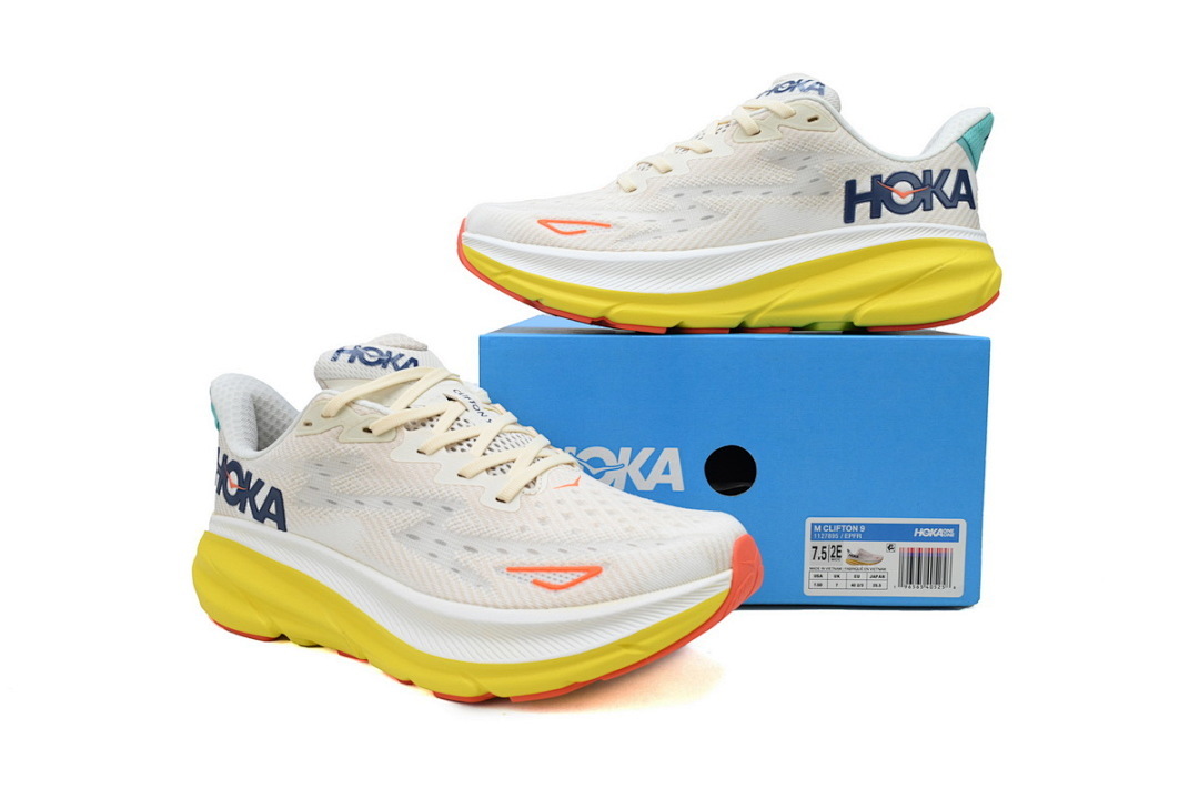 1127895-EPFR HOKA Clifton 9 'Eggnog Passion Fruit'