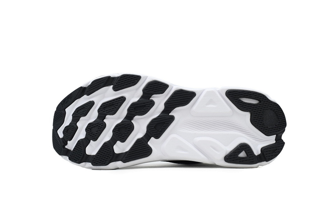 1132210-BWHT HOKA Clifton 9 2E Wide 'Black White'