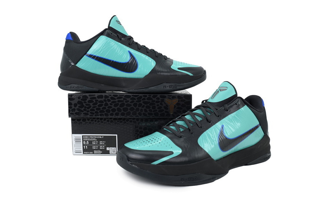  IH0274-300 Zoom Kobe 5 Tiffany Black Green