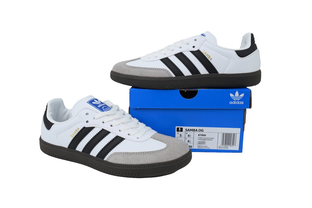 B75806 Adidas Samba OG 'White Black Gum'