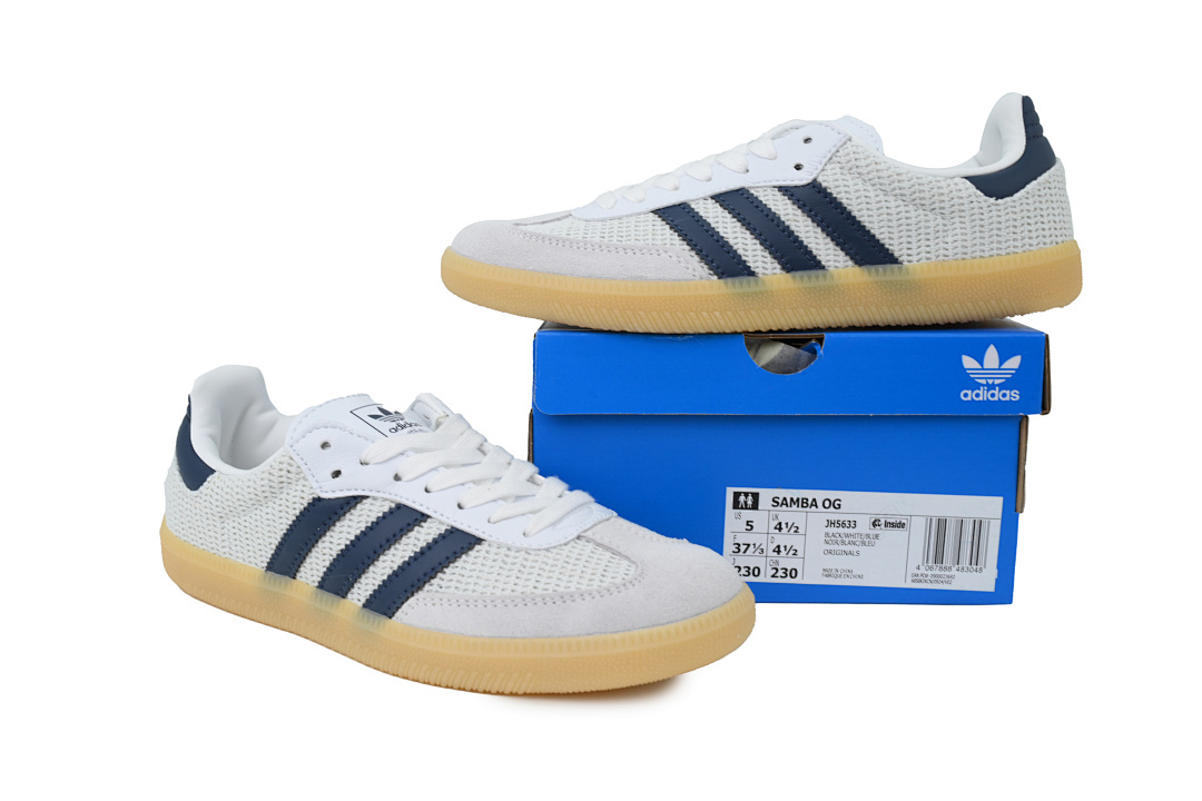 JH5633 Adidas Samba OG 'White Night Indigo Cream'