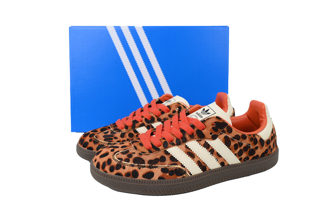 JI2734 Adidas Wmns Samba OG 'Cheetah Pack - Preloved Red'