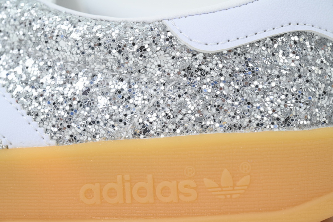 JR288 Adidas Samba Silvery White