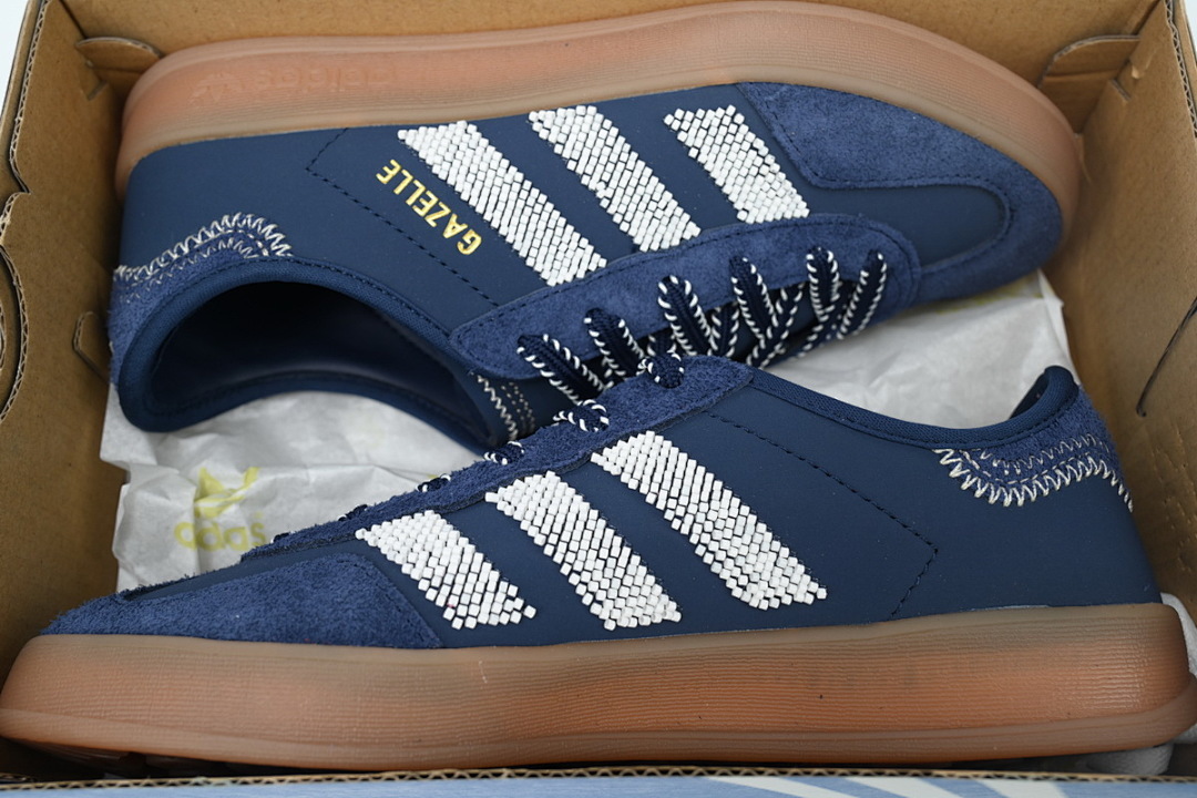  IH3725 adidas CLOT x Gazelle Indoor 'Collegiate Navy Off White'