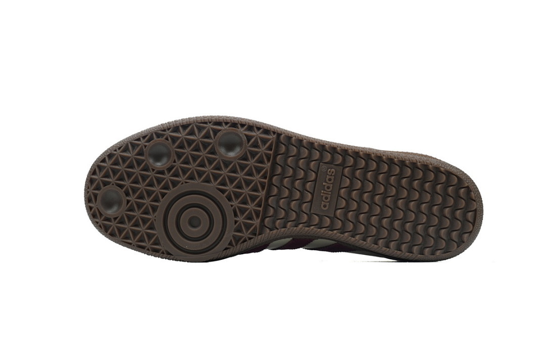 ID1482 Samba OG 'Putty Grey Maroon'