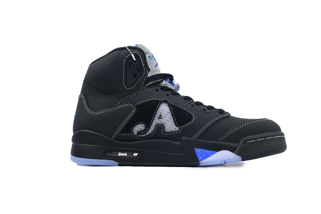 DV4982-004 Awake NY x Air Jordan 5 Retro 'Black Racer Blue'