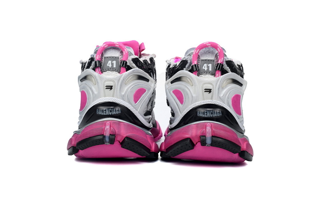 677402 W3RB2 9155Balenciaga Runner Silver Red