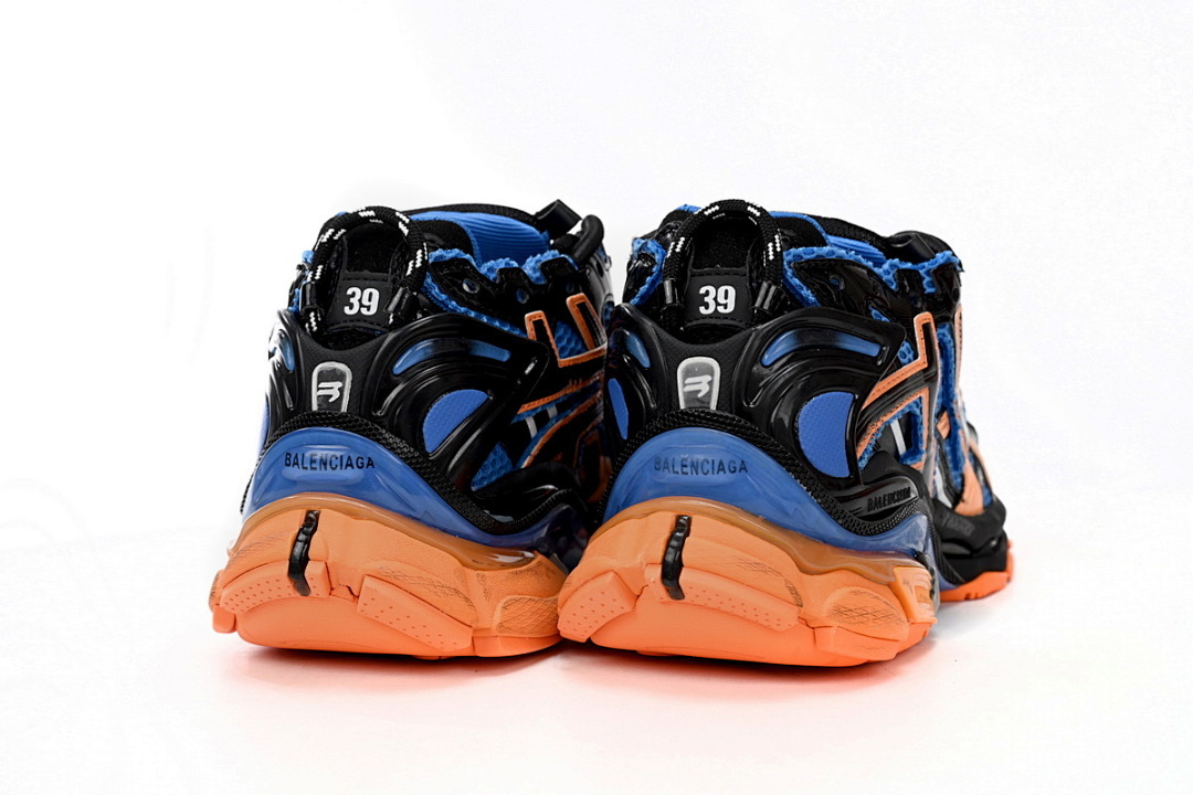 677402 W3RB2 1120 Balenciaga Runner Blue Yellow Black