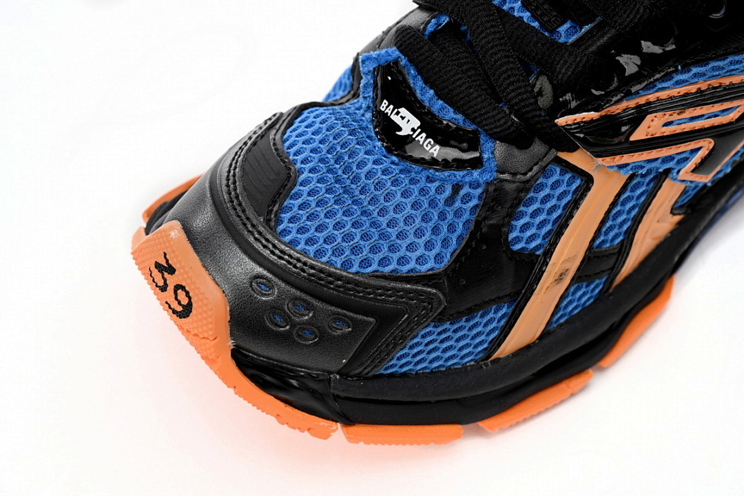 677402 W3RB2 1120 Balenciaga Runner Blue Yellow Black