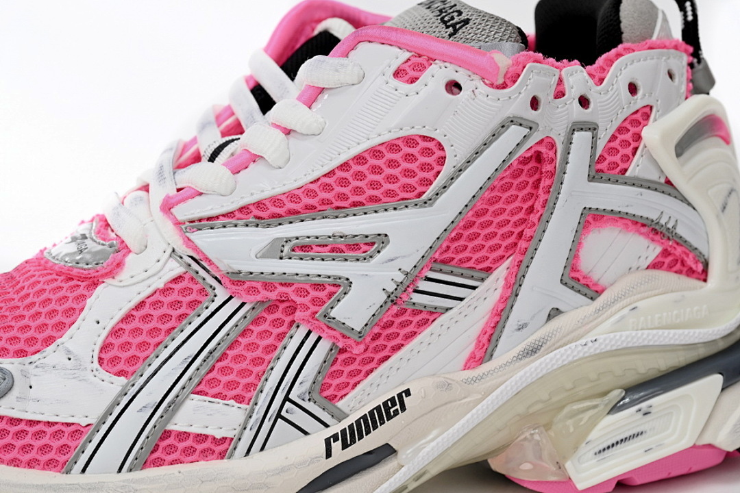 677402 W3RBN 9155 Balenciaga White Red Powder