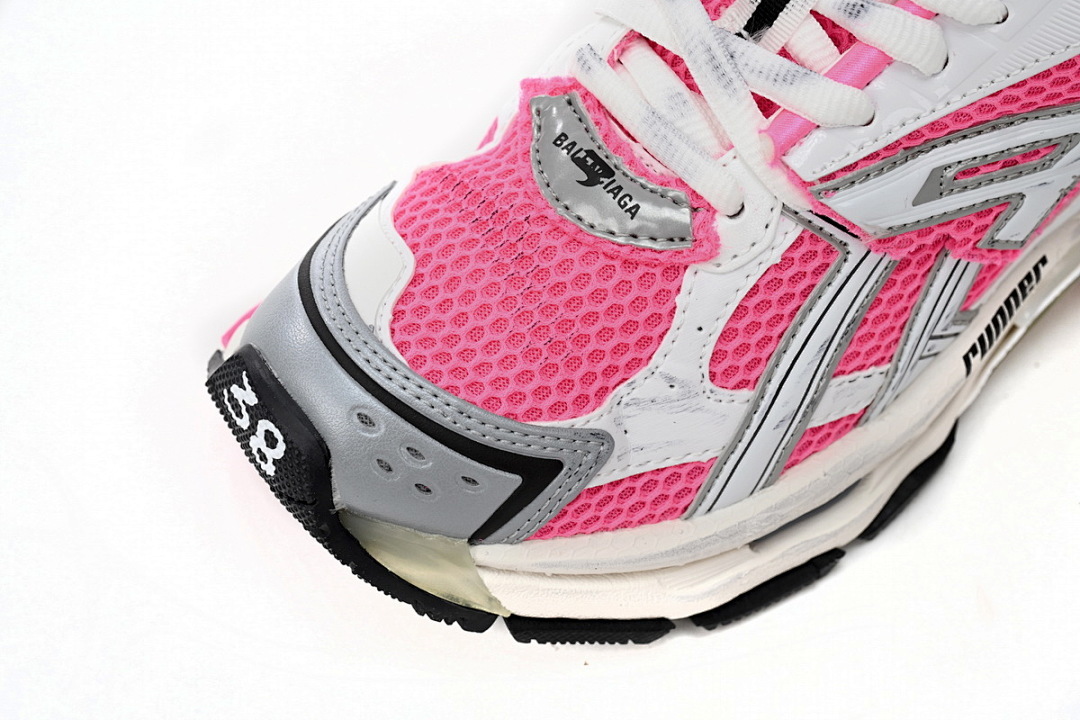 677402 W3RBN 9155 Balenciaga White Red Powder