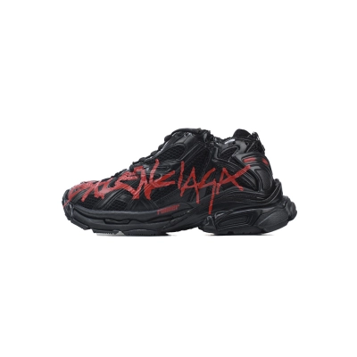 Balenciaga Runner Black And Red Characters 01