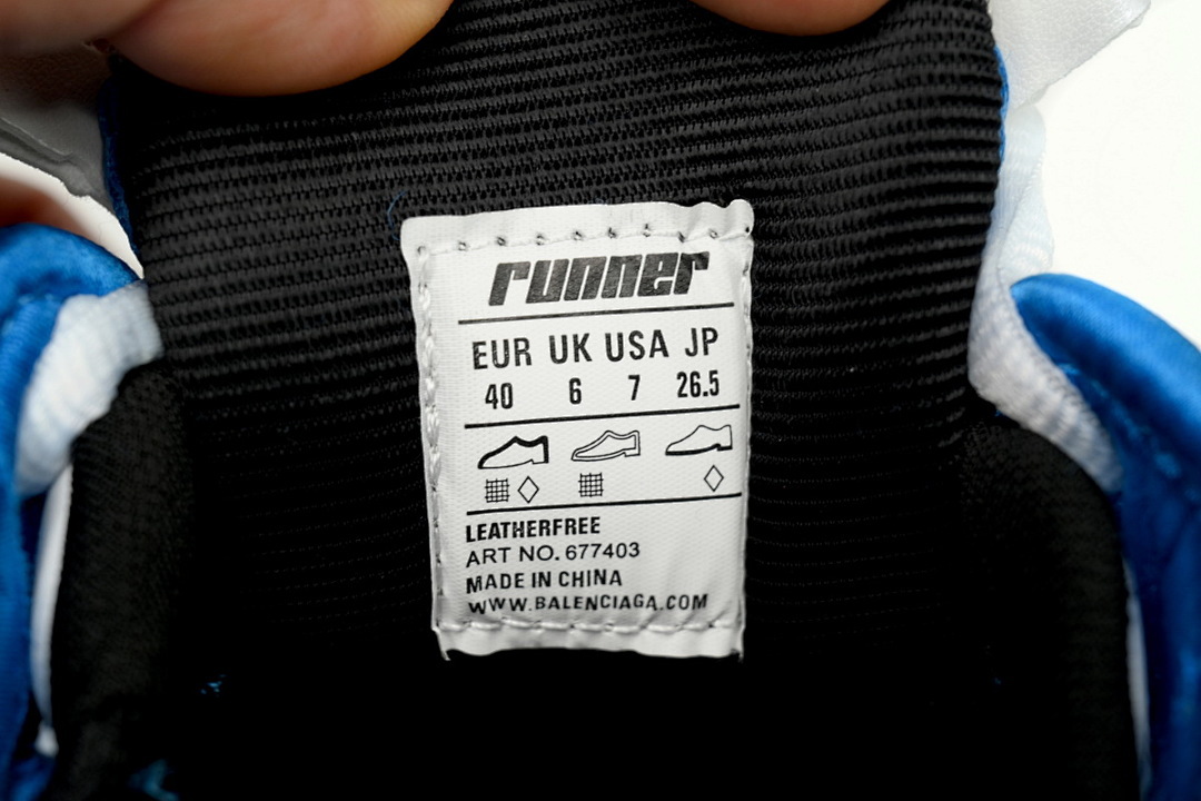 Balenciaga Runner White Blue