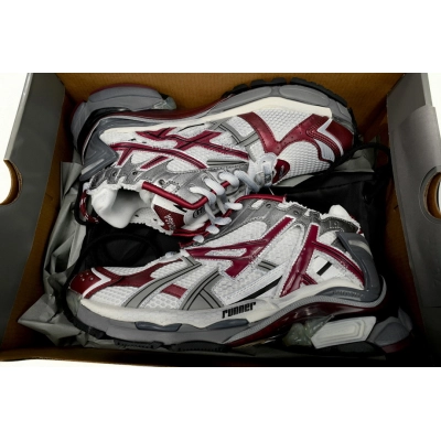 Balenciaga Runner White Wine Red 02