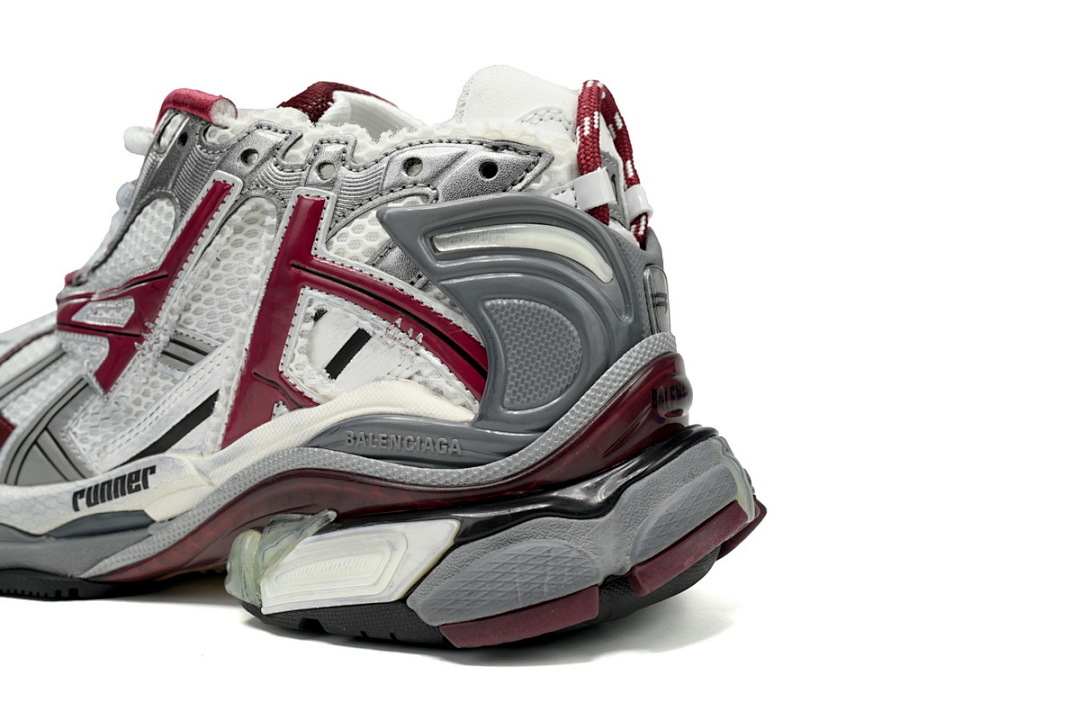 Balenciaga Runner White Wine Red