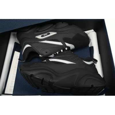 Dior White, Blue, & Black 'B22' Sneakers Black 02