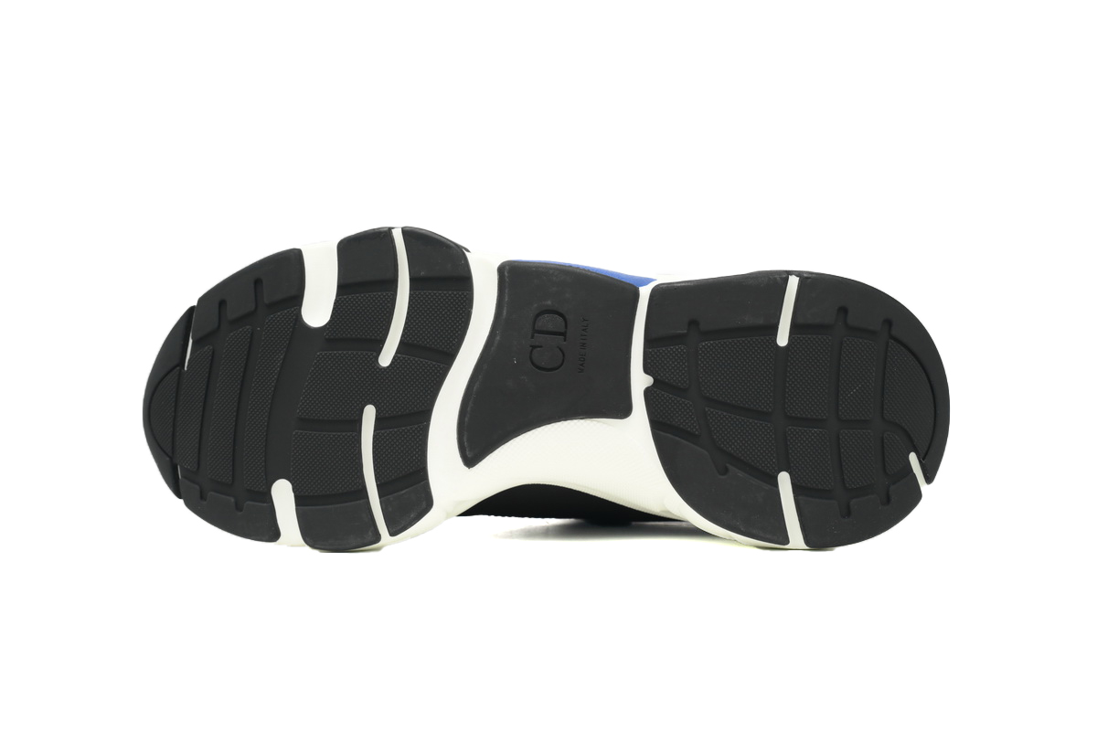 Dior White, Blue, & Black 'B22' Sneakers White Blue