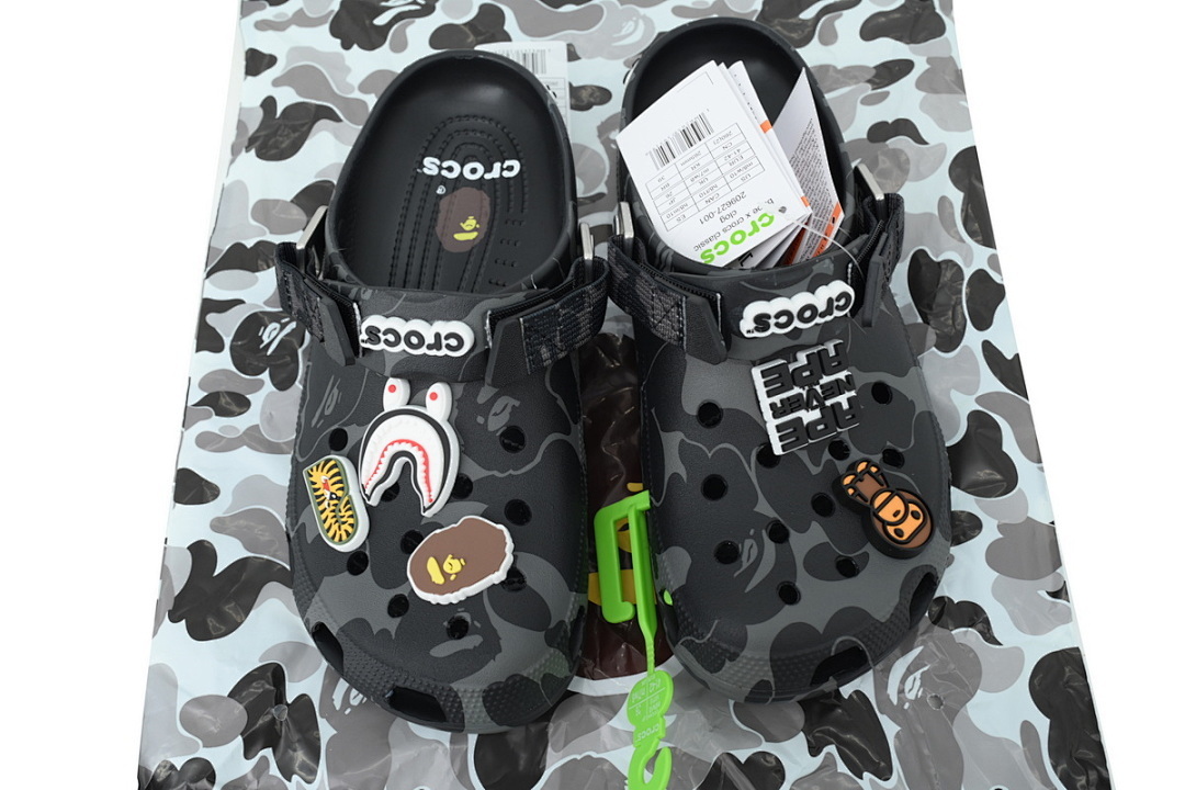 BAPE x Crocs Classic Clog BAPE x Crocs Classic Clog 'ABC Camo - Black'