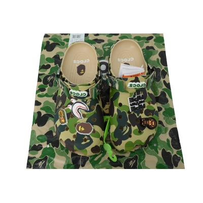 BAPE x Crocs Classic Clog BAPE x Crocs Classic Clog 'ABC Camo - green' 02