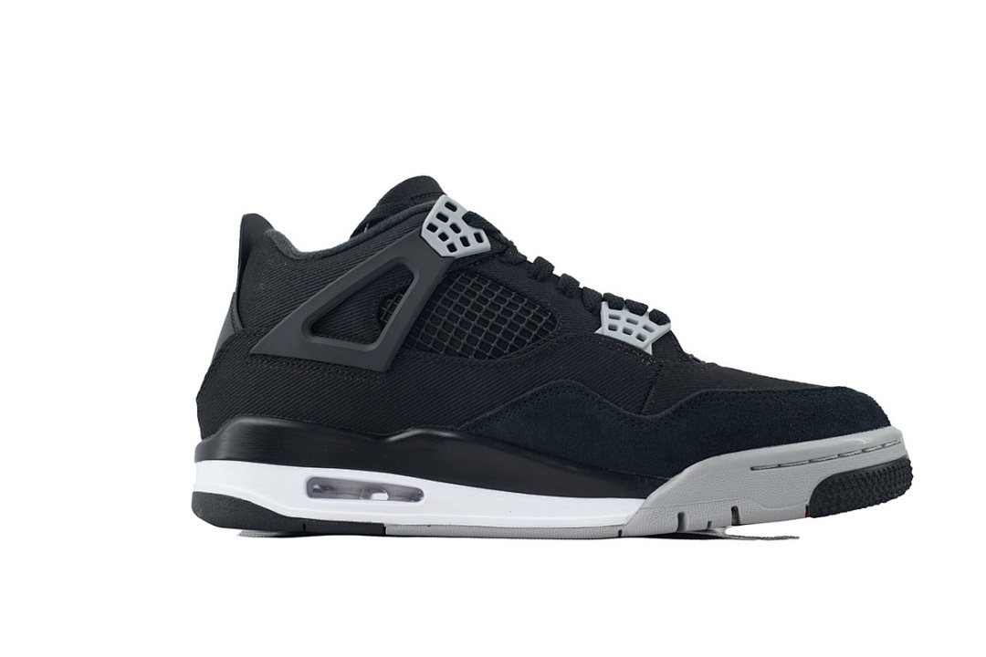Air Jordan 4 Retro Black Canvas