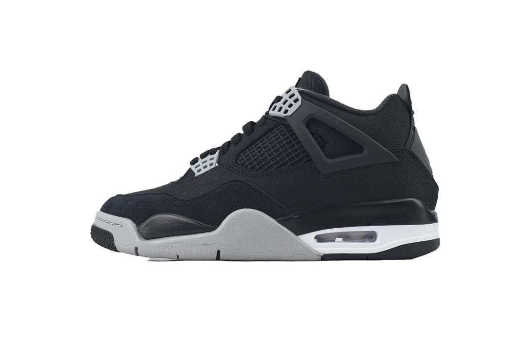 Air Jordan 4 Retro Black Canvas