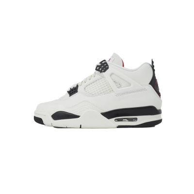Air Jordan 4 Retro White Black And Red 01