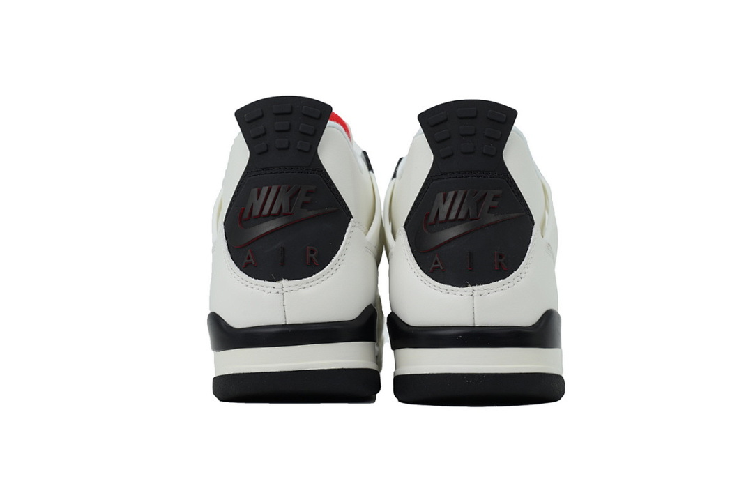 Air Jordan 4 Retro White Black And Red