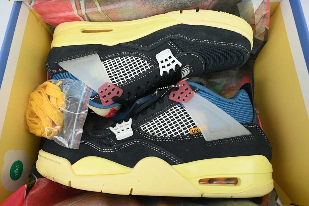 DC9533-001 Union LA x Air Jordan 4 Retro SP Off Noir Black