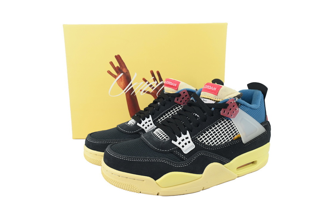 DC9533-001 Union LA x Air Jordan 4 Retro SP Off Noir Black