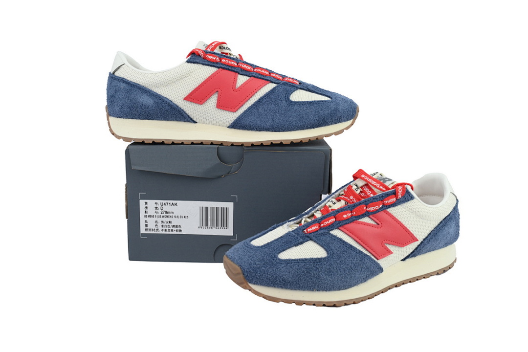 New Balance 471 White Blue Red