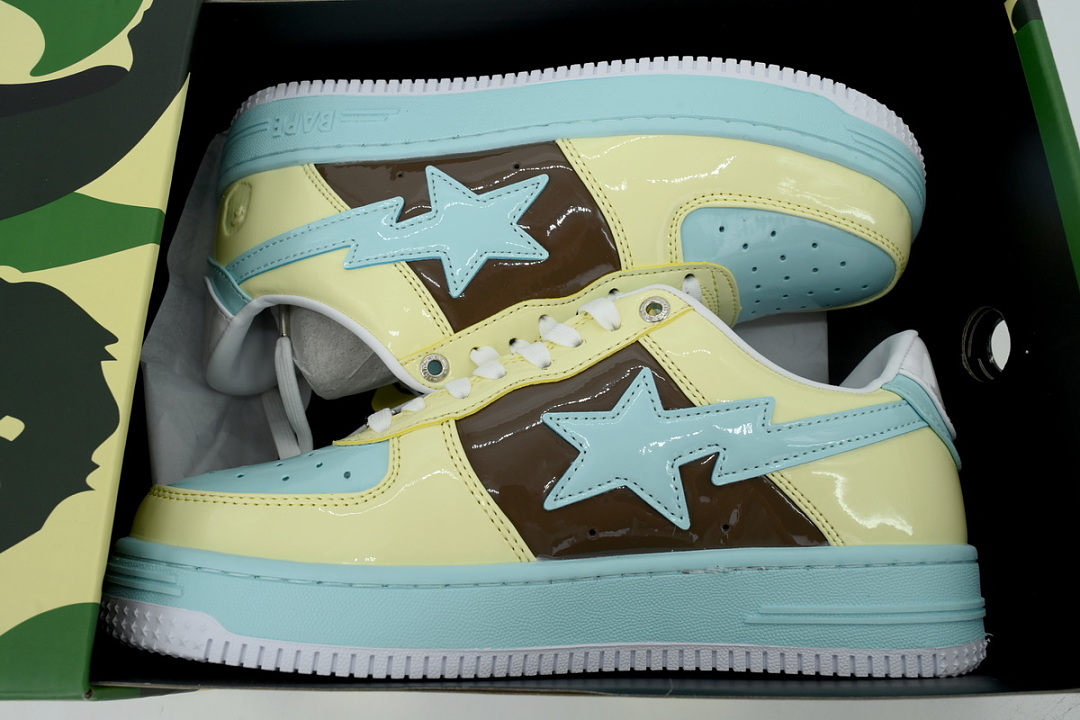 1180 191 006 BATHING APE Yellow Green Brown